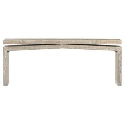 Rayan Rustic Lodge Grey Reclaimed Pine Wood Rectangular Console Table | Kathy Kuo Home