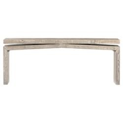 Rayan Rustic Lodge Grey Reclaimed Pine Wood Rectangular Console Table | Kathy Kuo Home
