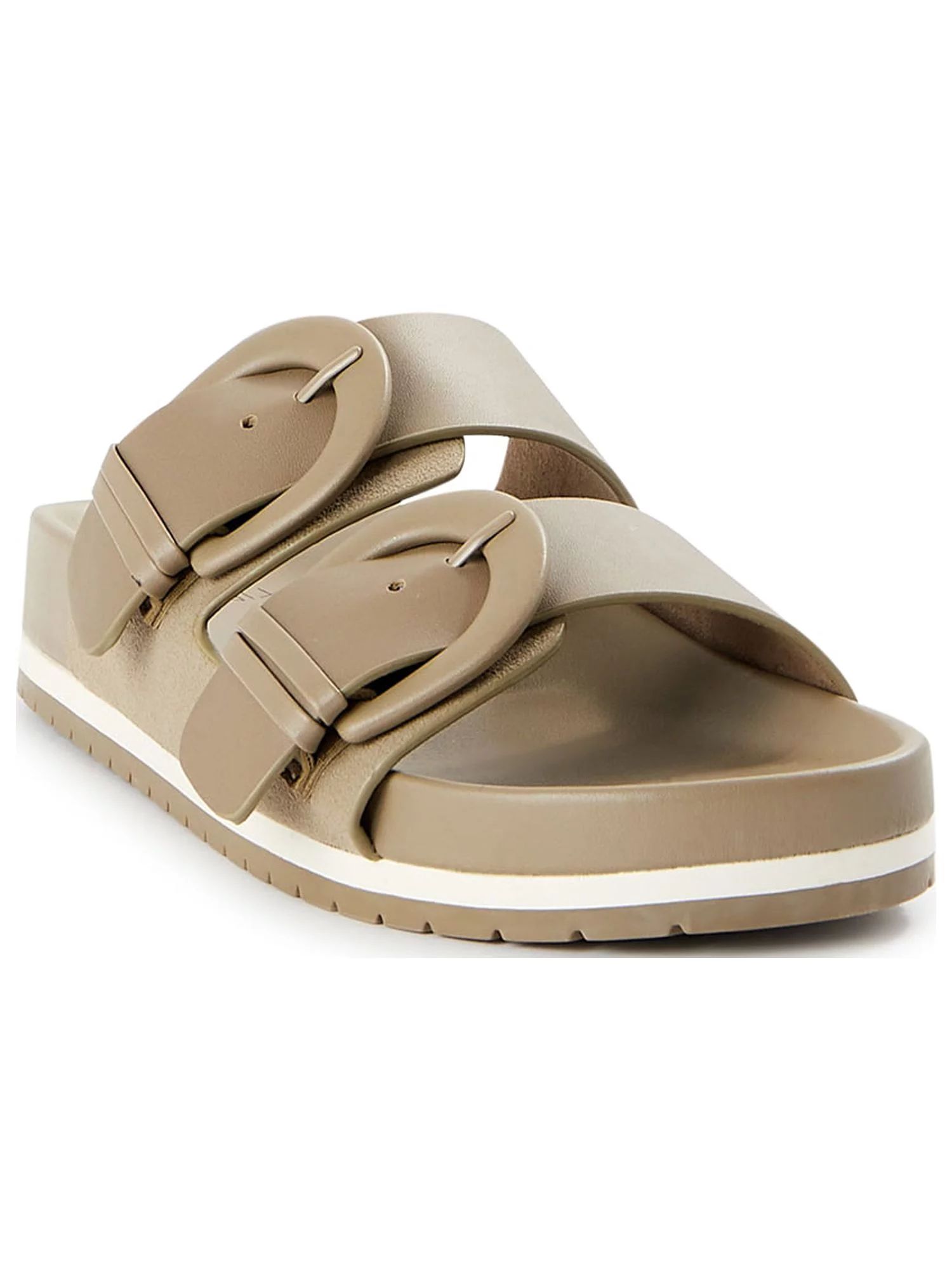 Time and Tru Women's Dressy Footbed Slide Sandals | Walmart (US)
