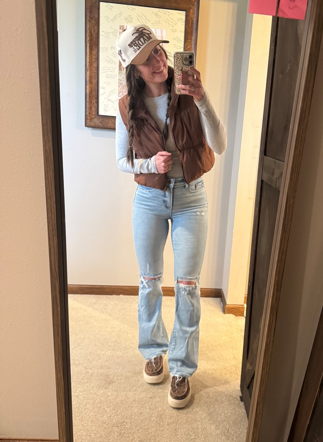 The comfiest jeans I own. Wearing a 26.