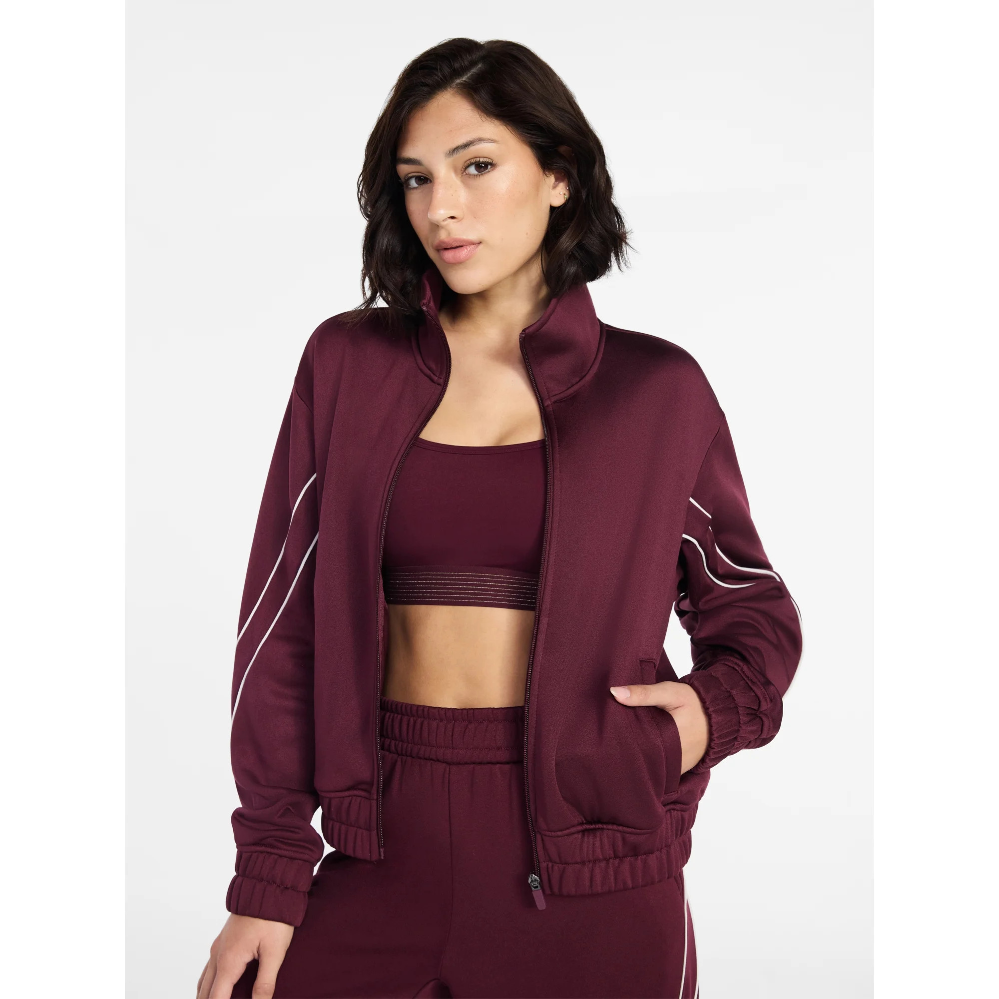 Avia Women's Midweight Track Jacket, Sizes XS-XXXL | Walmart (US)