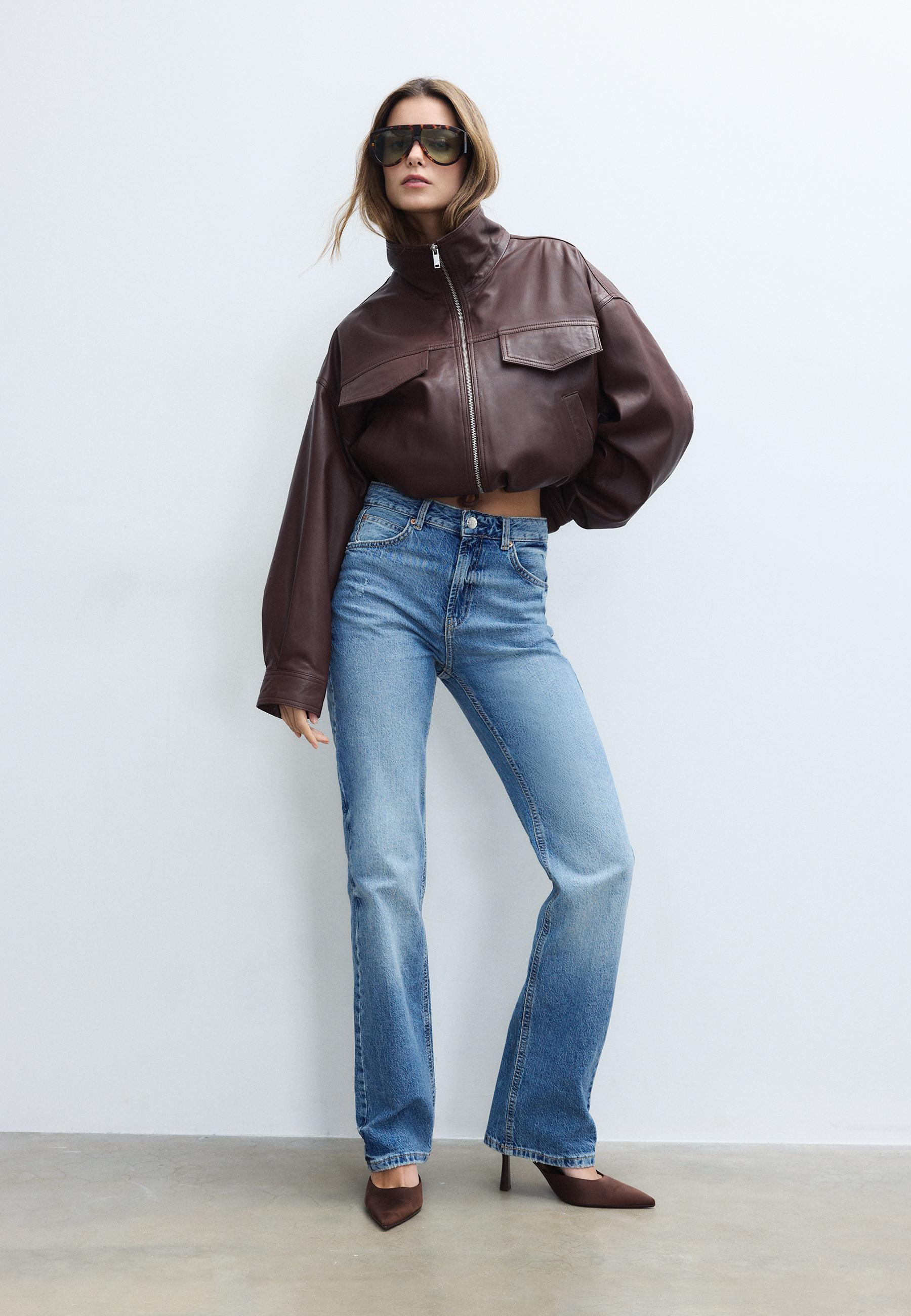 D98 Straight-Fit-Jeans - Mode für Damen | Stradivarius Deutschland | Stradivarius DE