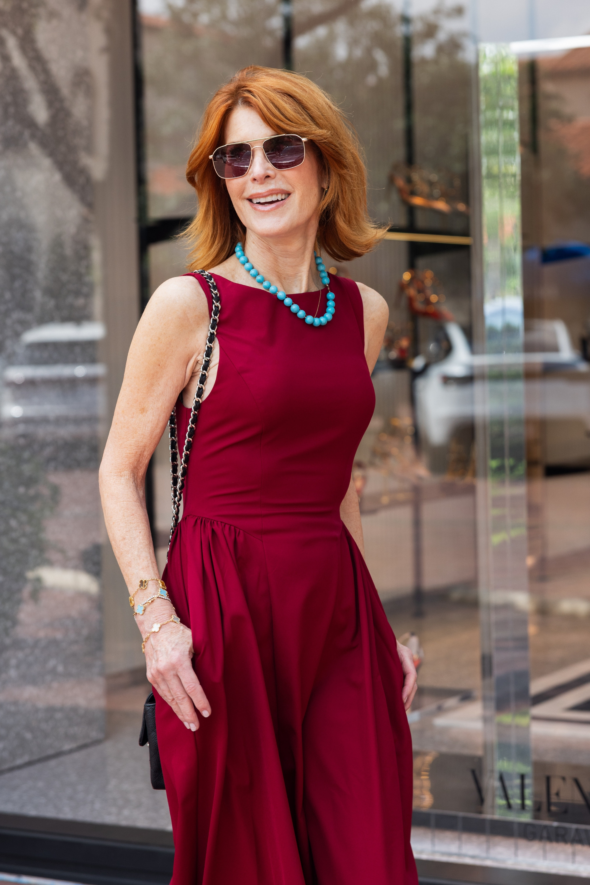 Rich red, wine, and berry tones are such a chic color trend to wear now and into fall. This maxi dress is a beautiful statement piece for summer outfits, concert outfits, wedding guest looks, or dinner on vacation. #SummerOutfits #ConcertOutfits #WeddingGuestDress #FallFashion 

 

#LTKOver40
