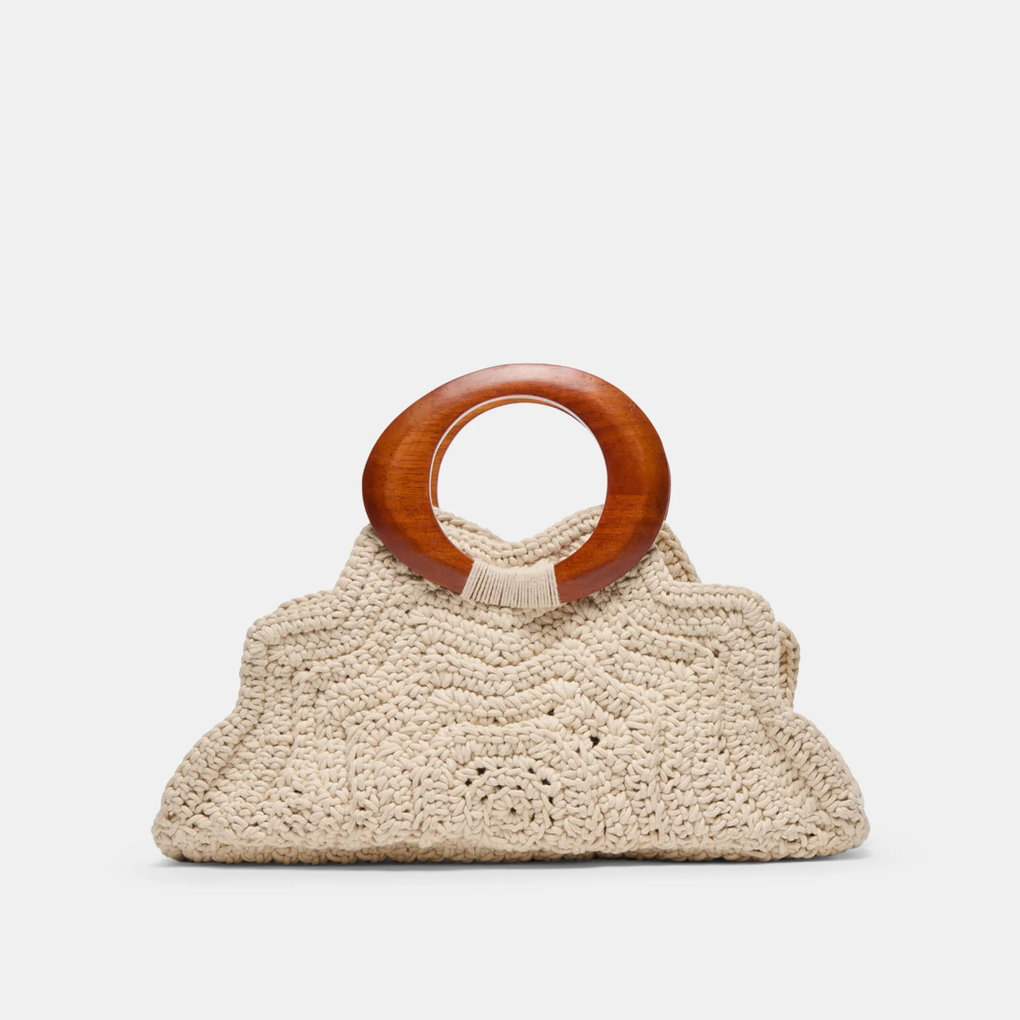 MAREN HANDBAG IVORY CROCHET | DolceVita.com