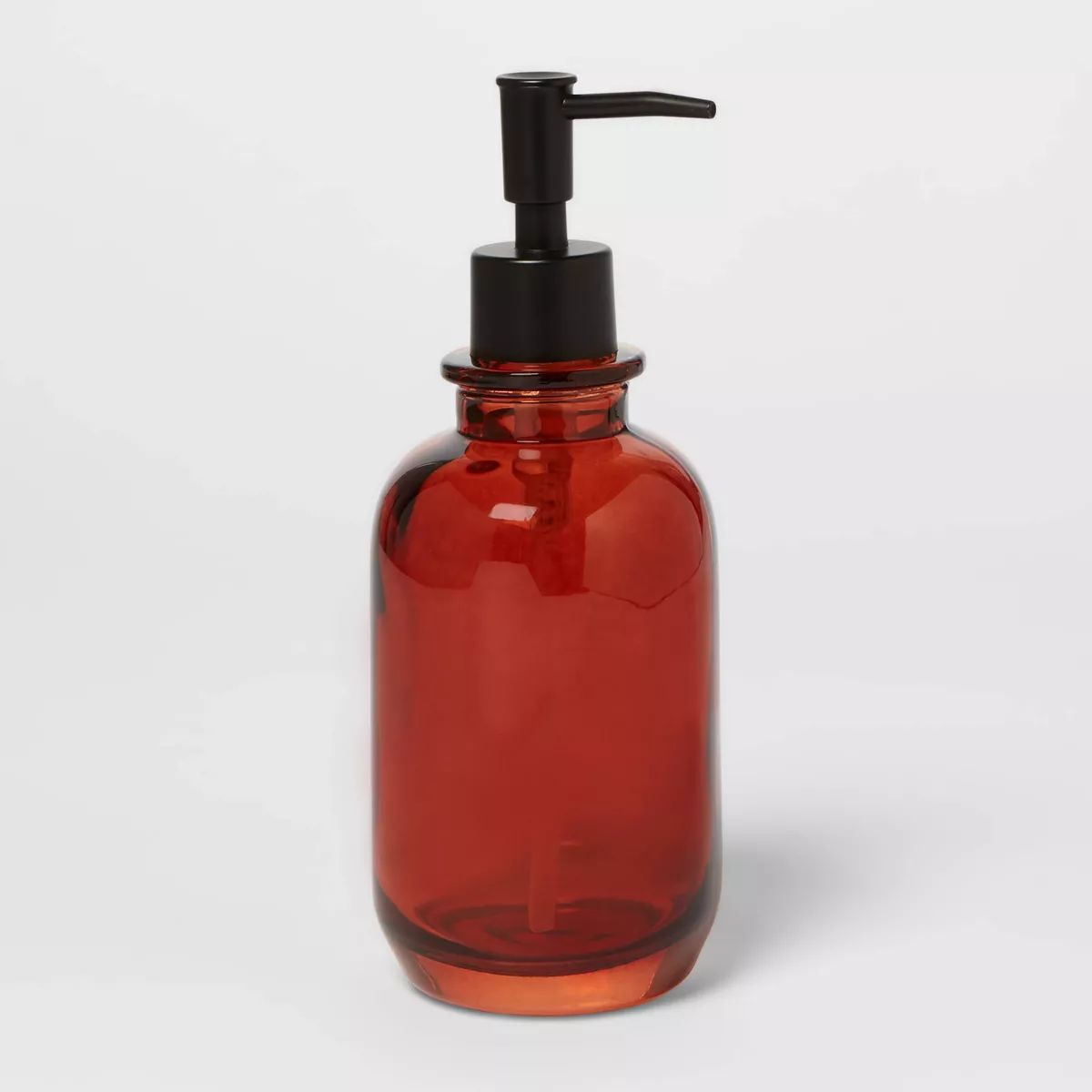 Apothecary Glass Soap/Lotion Dispenser Amber - Threshold™ | Target