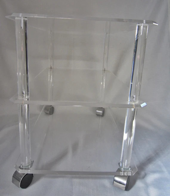 Vintage Lucite Bar Cart, Table | Etsy (US)