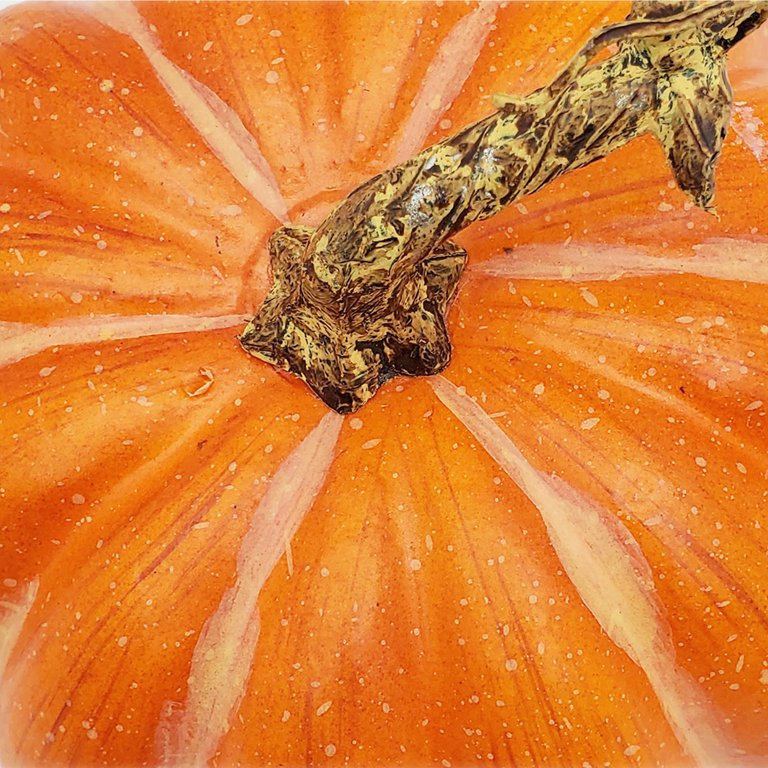 Harvest 8.5 in Natural Tall Yellow/Orange Foam Pumpkin Decoration, Way to Celebrate | Walmart (US)