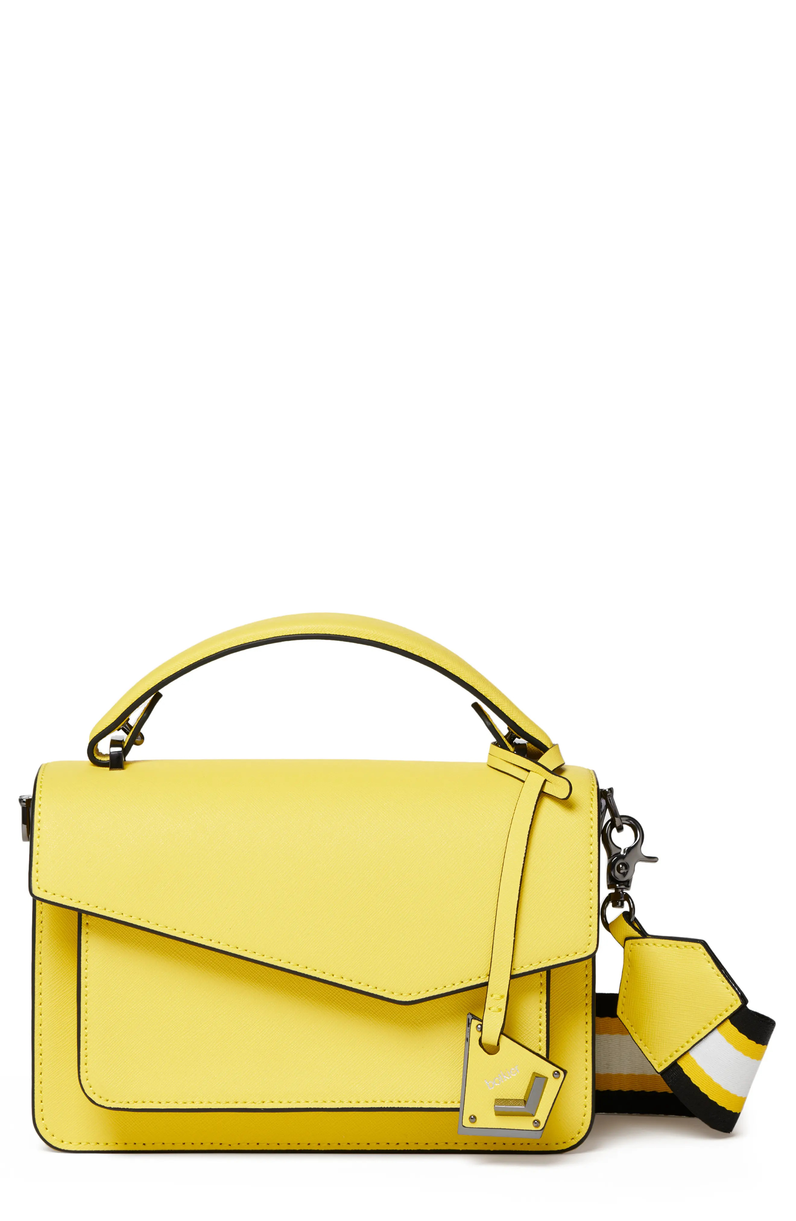 Botkier Cobble Hill Leather Crossbody Bag - Yellow | Nordstrom