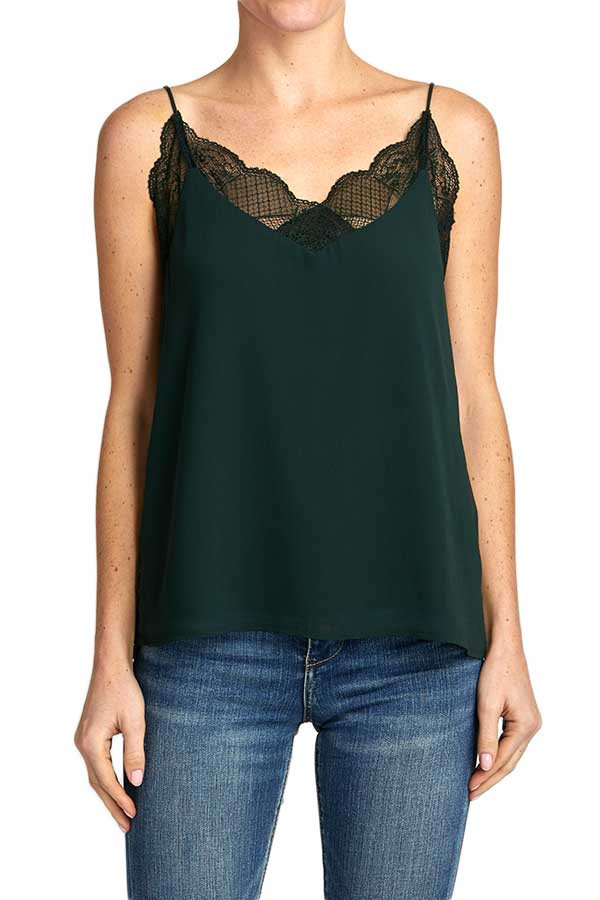 Wishlist Lace Camisole / Black / Size Small | Social Threads
