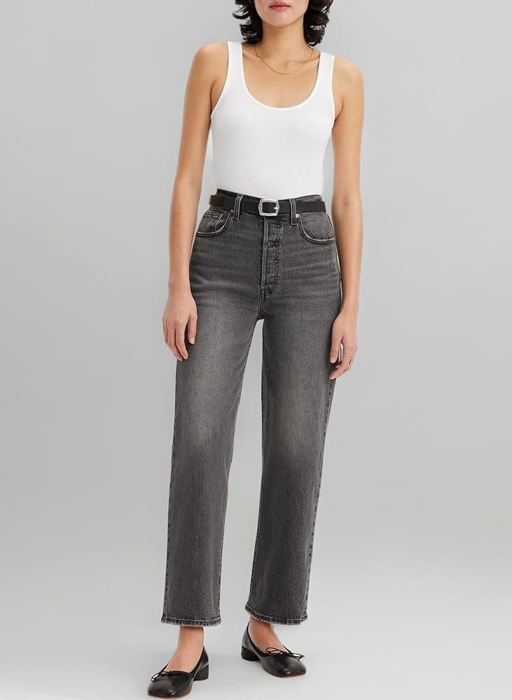 Levi's Women's Ribcage Straight Ankle Jeans | Amazon (UK)