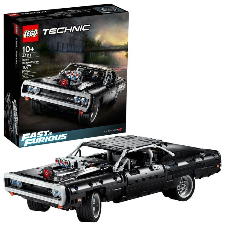 LEGO Technic Fast & Furious Dom's Dodge Charger Race Car Building Set 42111 | Target
