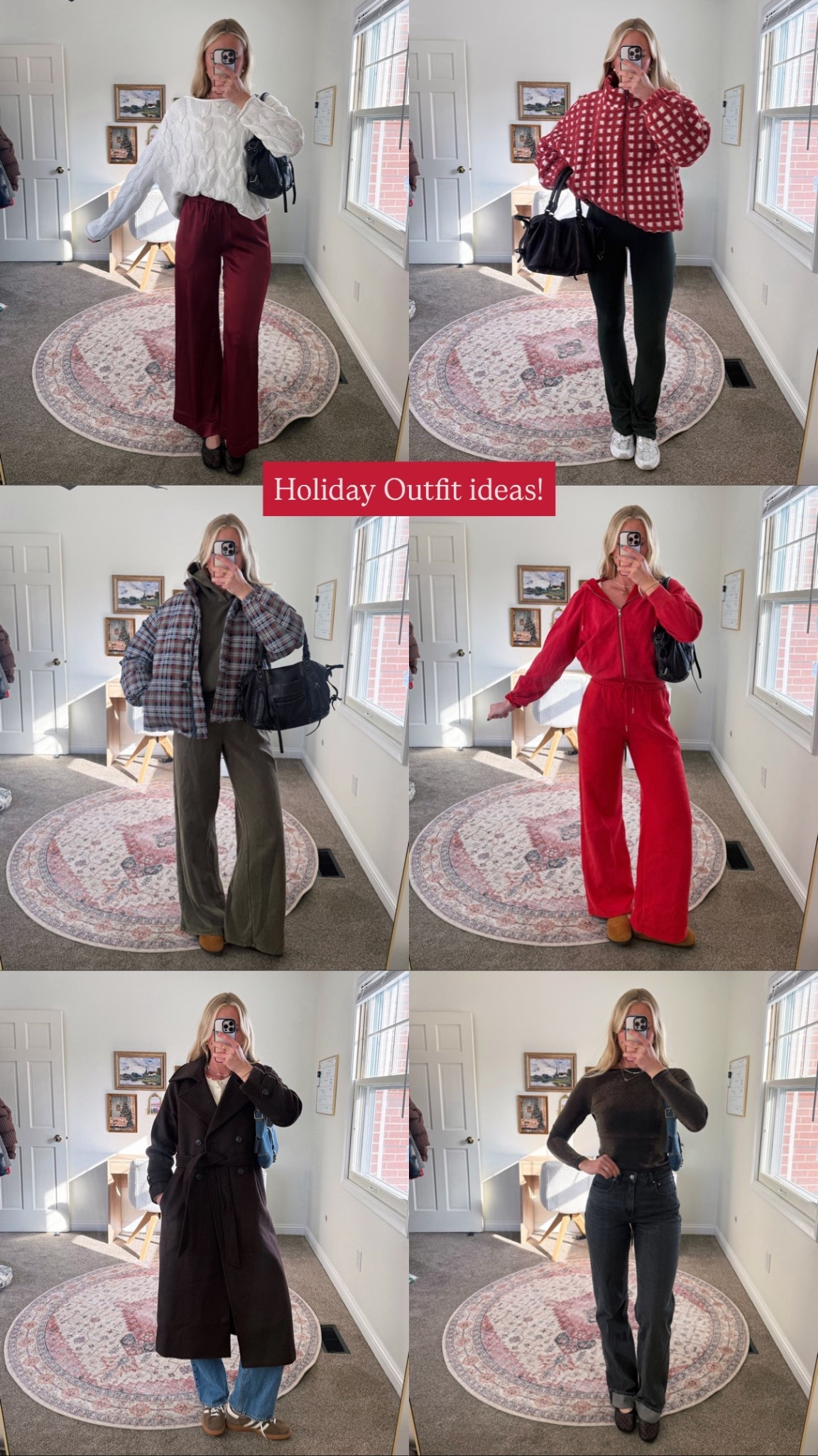 Comfy to dressy holiday outfit ideas 🍸🧣🎄❄️

#LTKootd #LTKHoliday #LTKSeasonal