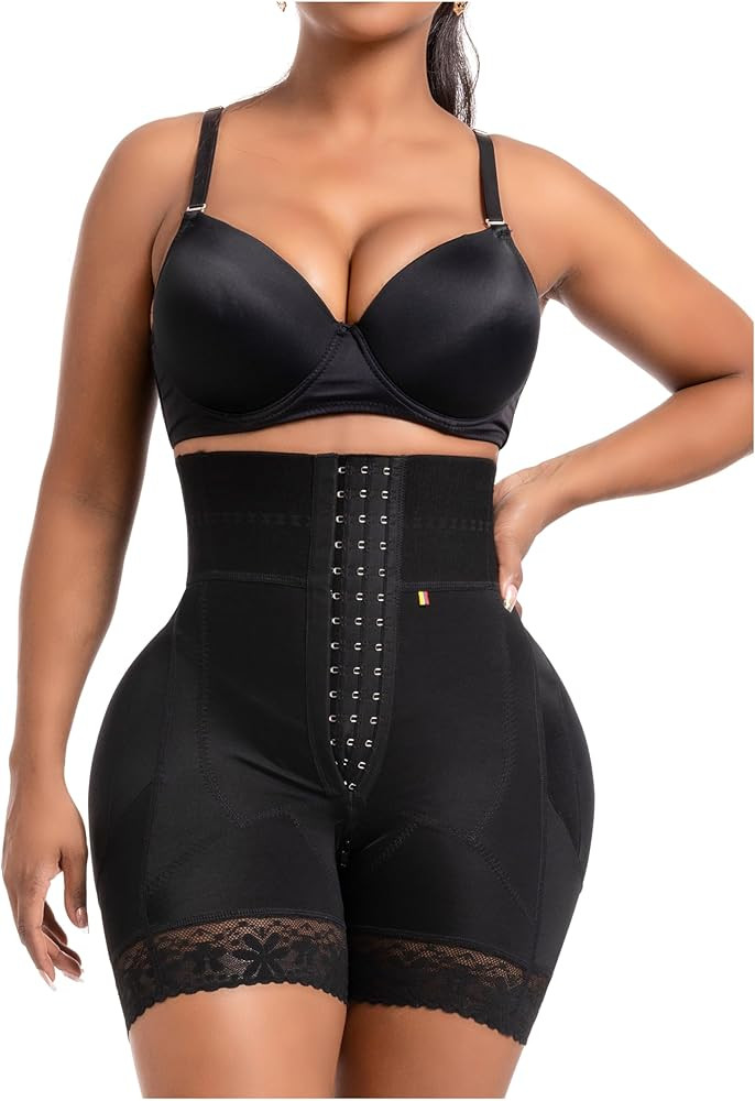 Snatched Body 002419 High Waisted Colombian Shapewear Faja BBL Short | Amazon (US)