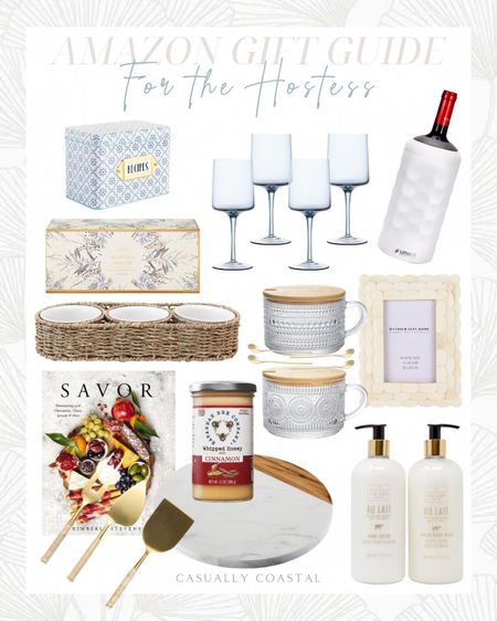 Amazon gift guide, for the holiday hostess! 
-
Hostess gift guide, gift ideas for hostess, Thanksgiving hostess gift, Christmas party hostess gift, Amazon home decor, charcuterie boards, wine cooler, wine gifts, glass coffee mugs, blue wine glasses, scalloped photo frames, Illume candle gift set, recipe box, hand soap set, lotion, bathroom soap set, seagrass dip set, kitchen gifts, rattan cheese knives set, charcuterie gifts, coastal gifts, gifts for her, gifts for sister, gifts for girlfriend, gifts for neighbor, gifts for mother, amazon hostess gifts, amazon gifts for her

#LTKGiftGuide #LTKfindsunder50 #LTKhome