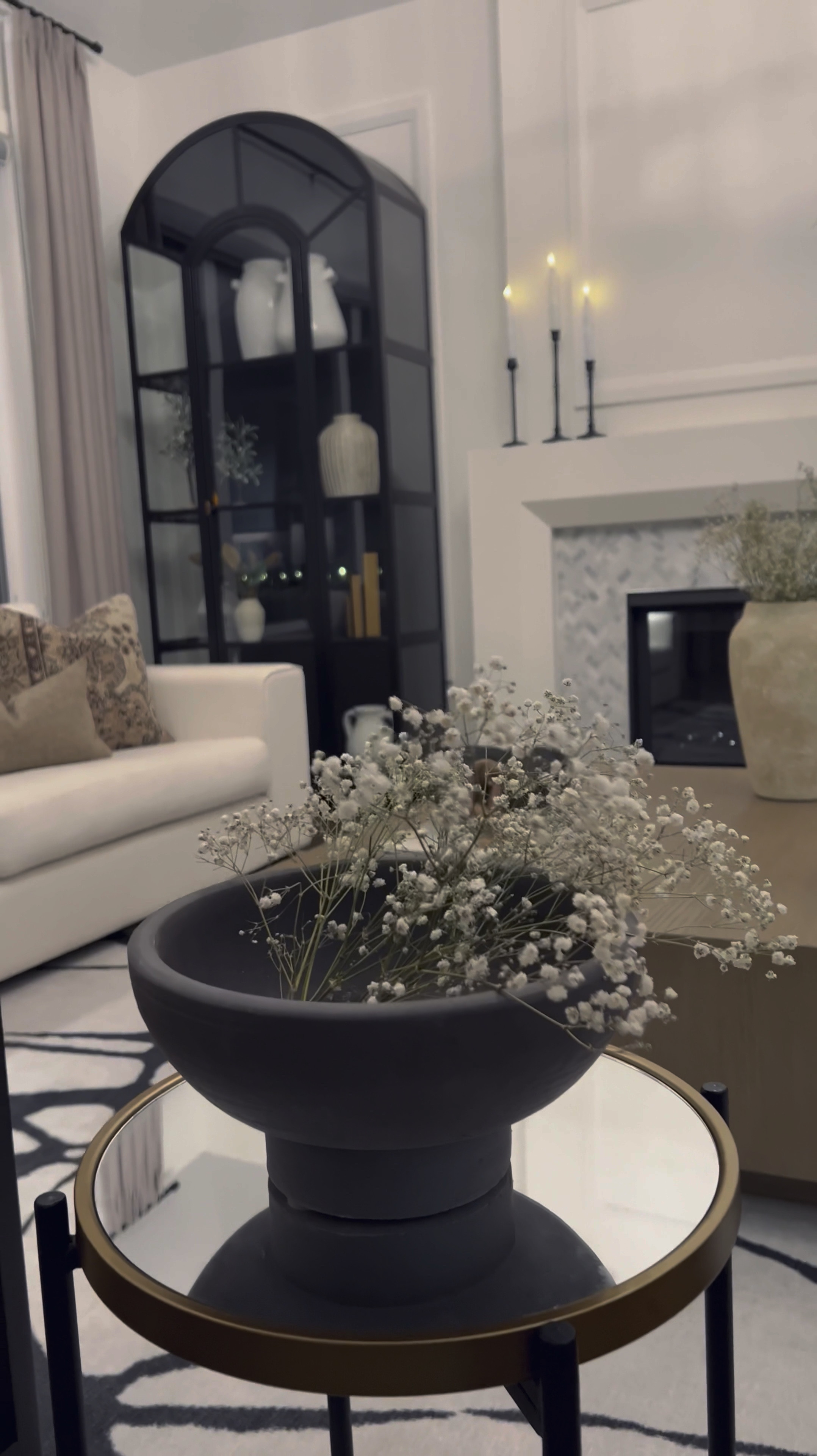 HappyWednesday !😊
Shop my Living room finds.
My drapes are 106 inches long and 34 inches wide in color birch. My ceiling is 9 foot. The hooks come with the drapes 😊….
My Kilim cover is sold out however I linked a similar one from the same seller!💕
The baby’s breath is real. I simply dried them!

#LTKstyletip #LTKVideo #LTKhome