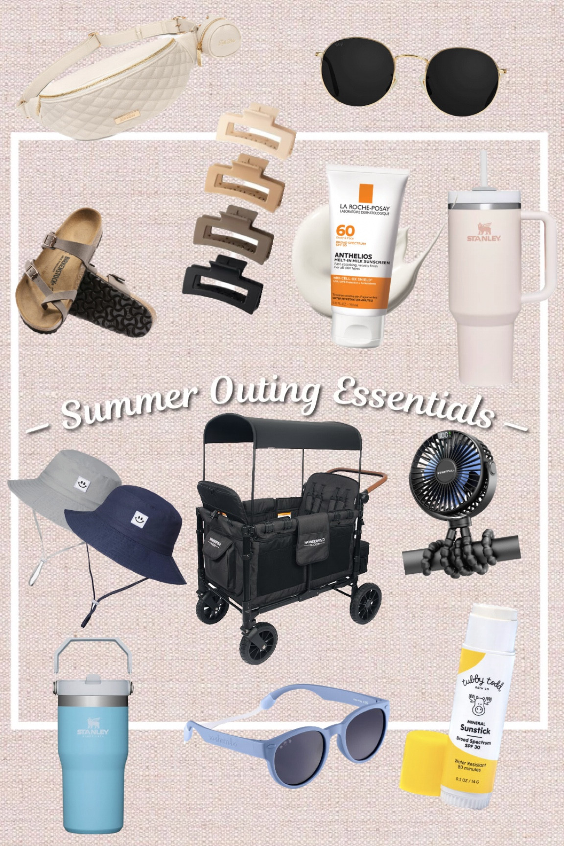 All of my summer essentials for family outings! 🌷 wagon stroller - sun hat - sunglasses - sunscreen 

#LTKtravel #LTKkids #LTKfamily