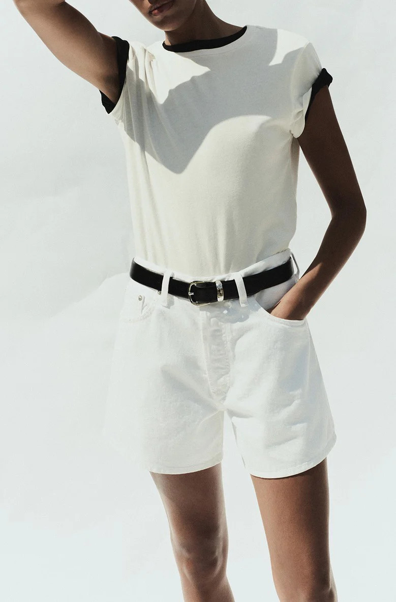 Leith Denim Short In Marshmellow | South Moon Under