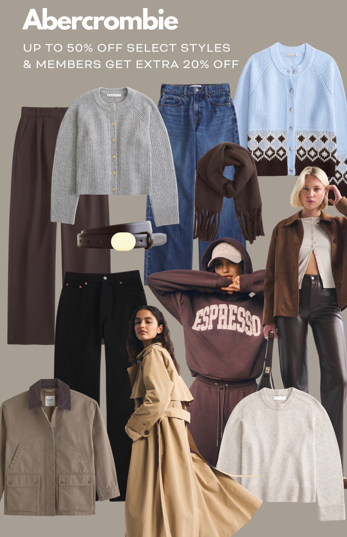 Up to 50% off Abercrombie & Fitch & extra 20% off for members 🫶

#LTKfestive #LTKwinter #LTKsale