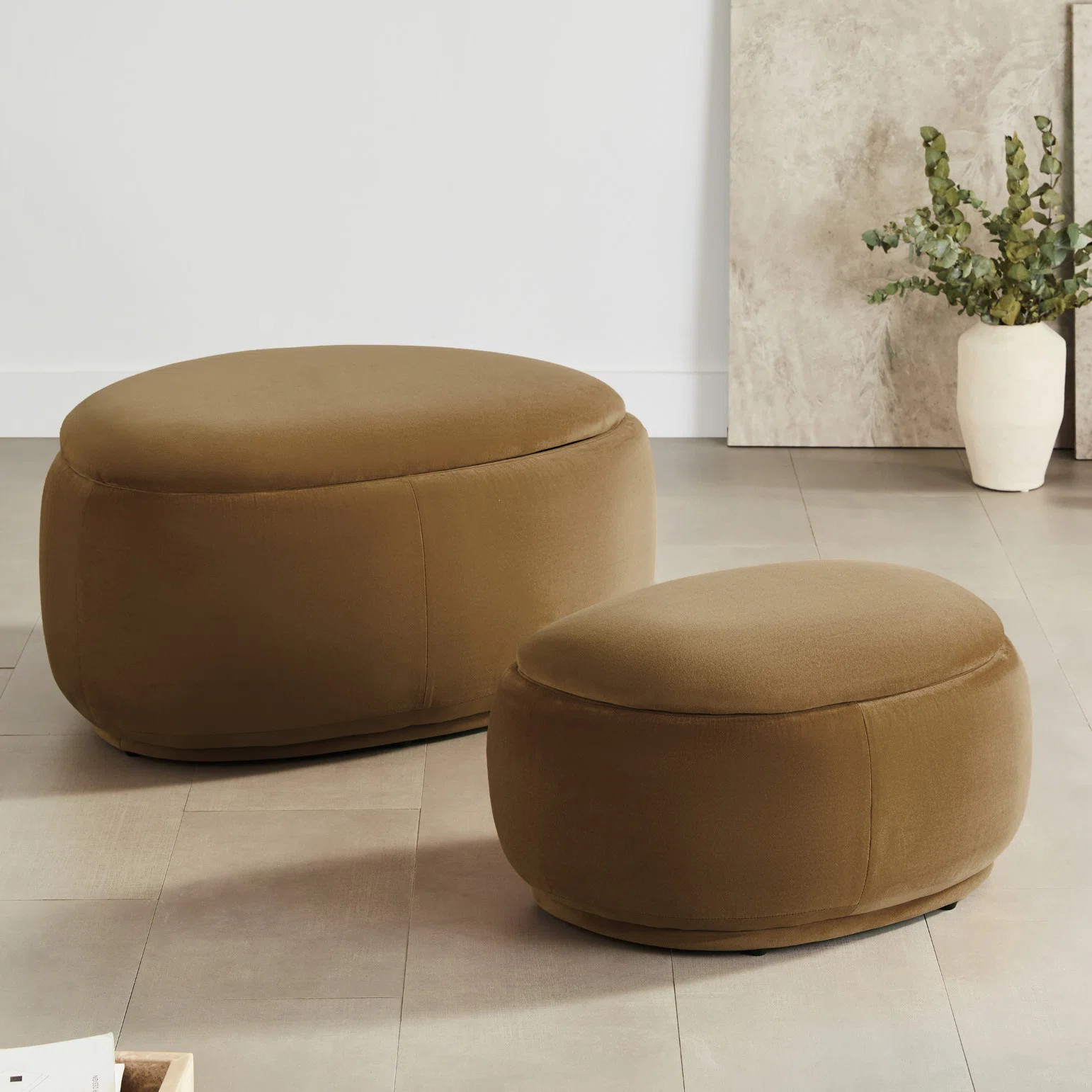 Hoya 2 - Piece Upholstered Storage Ottoman | Wayfair North America