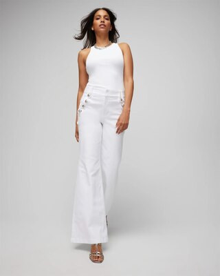 High-Rise Mariner Wide Leg Jeans | White House Black Market