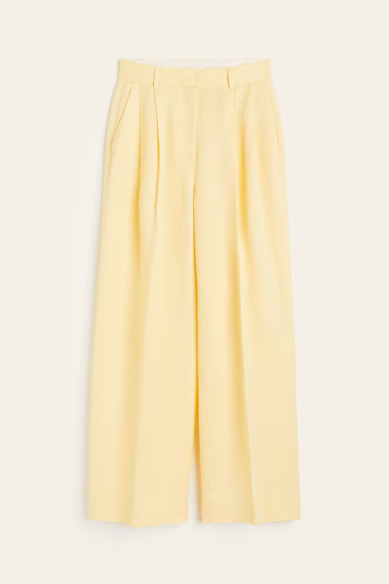 Linen-blend tailored trousers | H&M (UK, MY, IN, SG, PH, TW, HK)