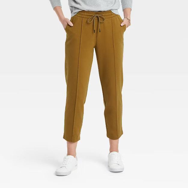 Women's High-Rise Knit Drawstring Ankle Pull-On Pants - A New Day™ | Target