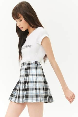 Plaid Knife Pleat Skirt | Forever 21 (US)