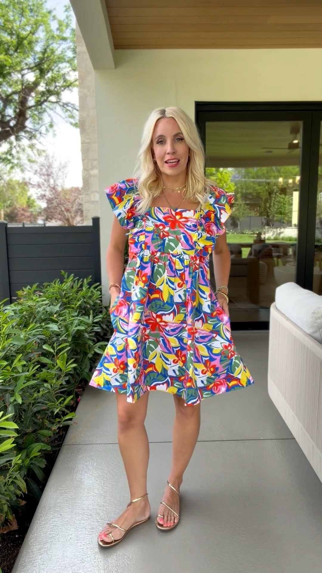 The same dress comes in this cute print!

#LTKmomlife #LTKgrwm #LTKootd