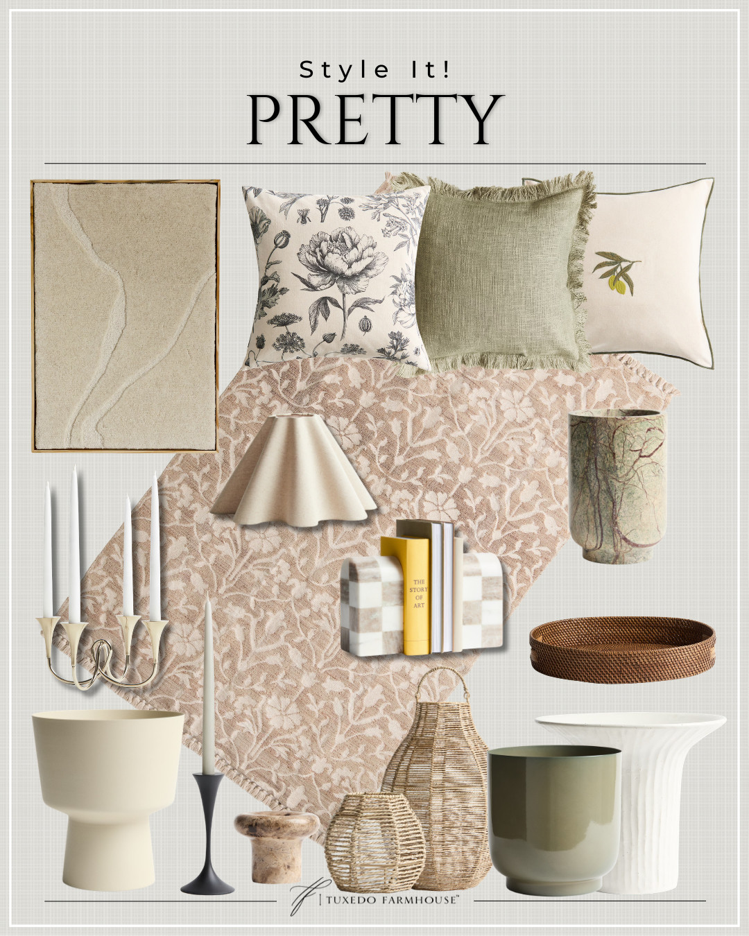 Style it pretty 🌿✨
 From statement pillows to sculptural vases and woven accents, it’s all about mixing texture and tone for that designer-finished feel.

Seasonal, home decor, accent chairs, rugs, wall art, frames, pillows, lamps, baskets, candles, books, coffee tables, ottomans, trays, bowls, consoles, accent tables


#LTKspring #LTKstyletip #LTKdecor #LTKfinds

 

 #LTKSeasonal #LTKHome #LTKSaleAlert