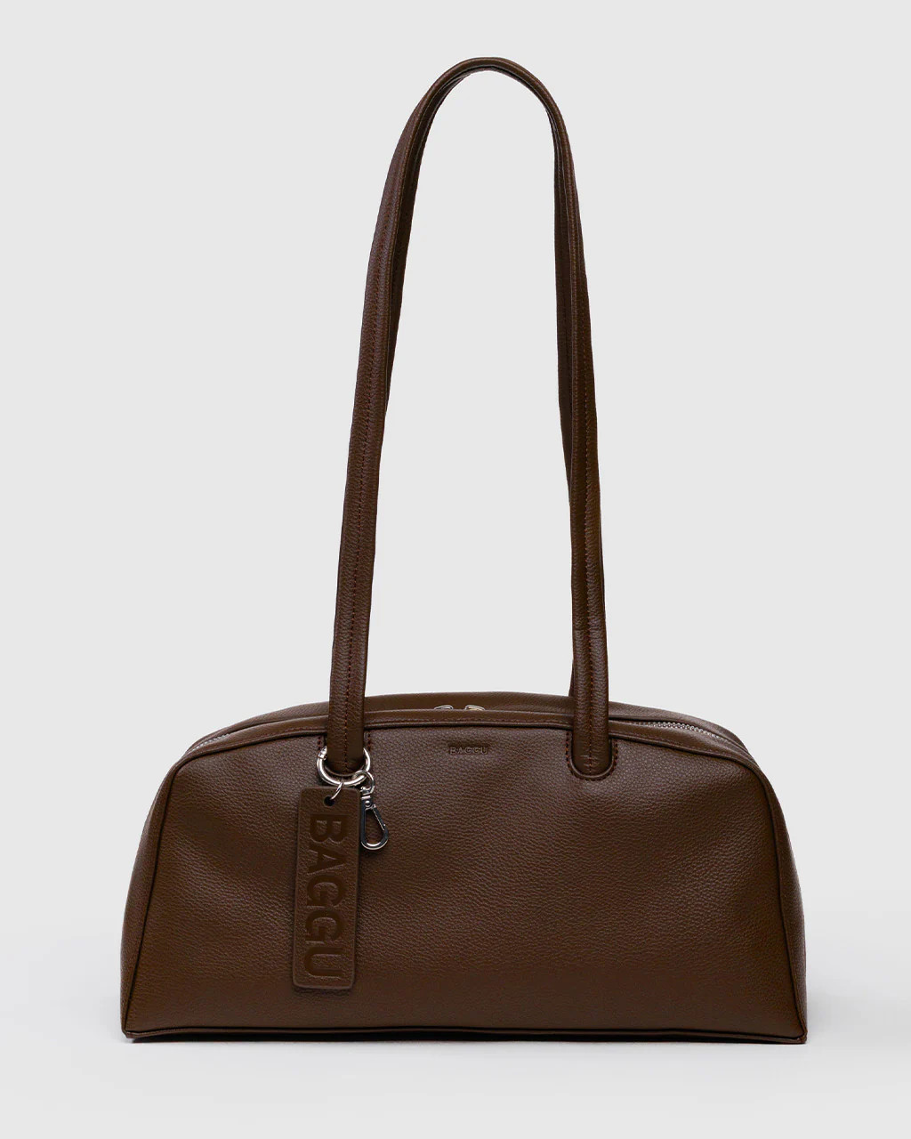 Recycled Leather Bowler Bag - Brown | ban.do