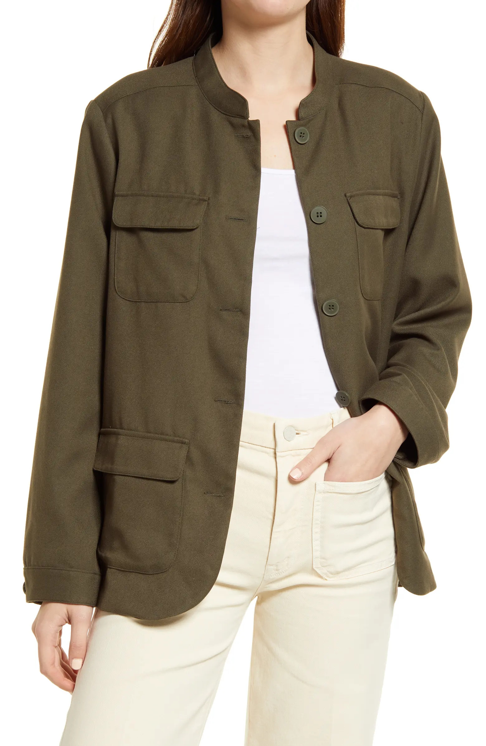 Treasure & Bond Patch Pocket Twill Jacket | Nordstrom | Nordstrom