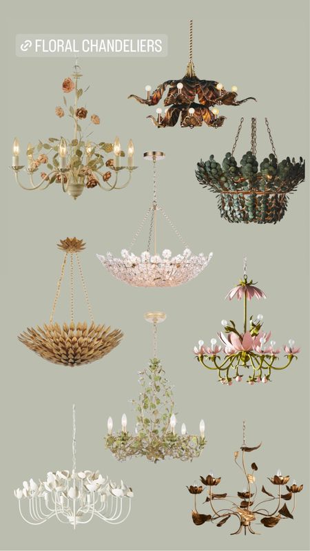Floral chandelier, crystal chandelier, living room, lighting, ceiling light dining room chandelier, bedroom, entryway 

#LTKhome