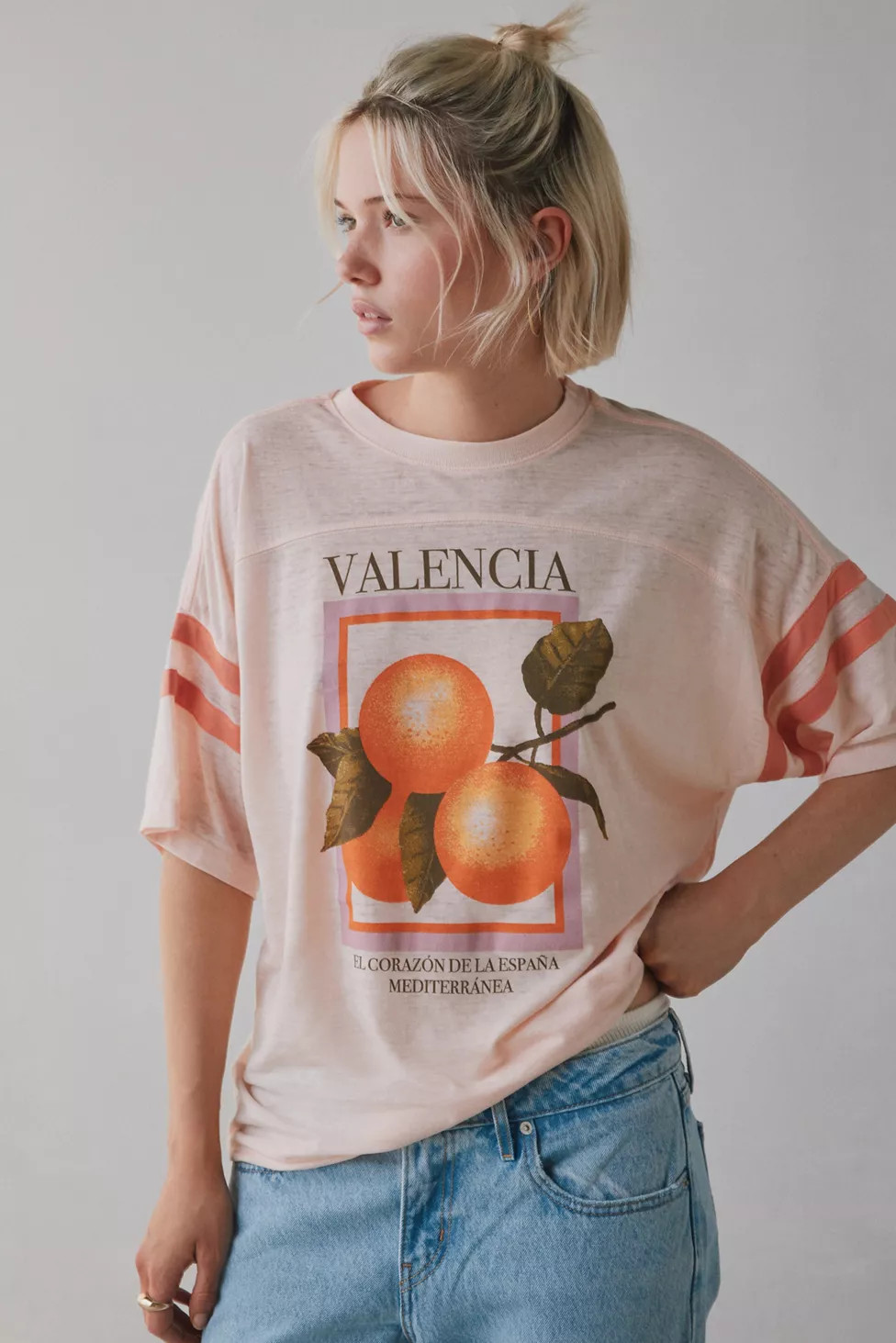 BDG Rowan Valencia Orange Graphic Oversized Tee | Urban Outfitters (US and RoW)