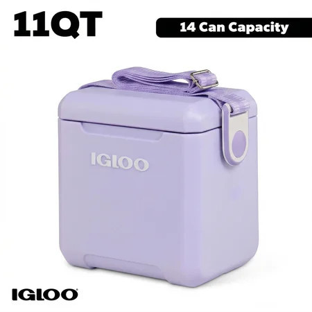 Igloo 11 QT Tag-A-Long Hard Sided Cooler, Lilac Purple | Walmart (US)