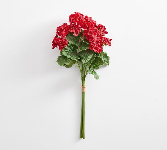 Faux Red Geranium Bundle | Pottery Barn (US)
