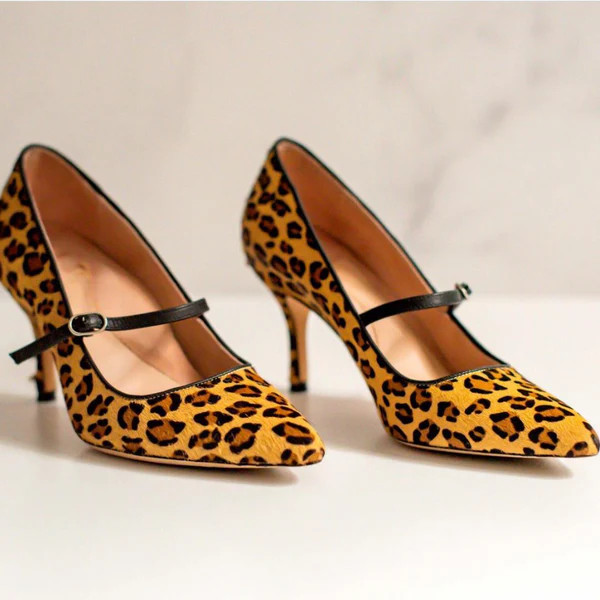 Fierce Leopard Haircalf Mary Jane Pump | ALLY Shoes