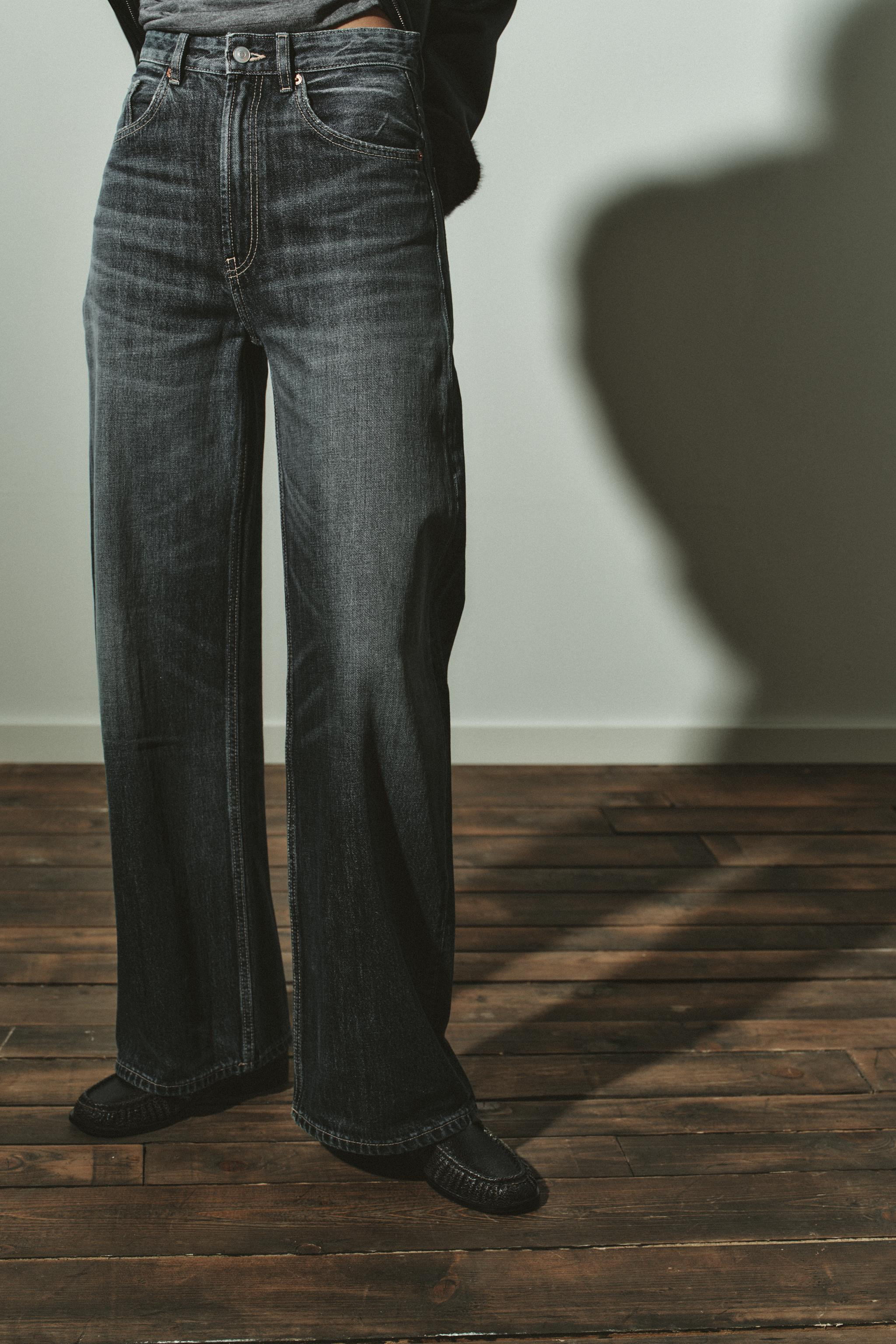 TRF EXTRA WIDE LEG HIGH WAIST JEANS | Zara US