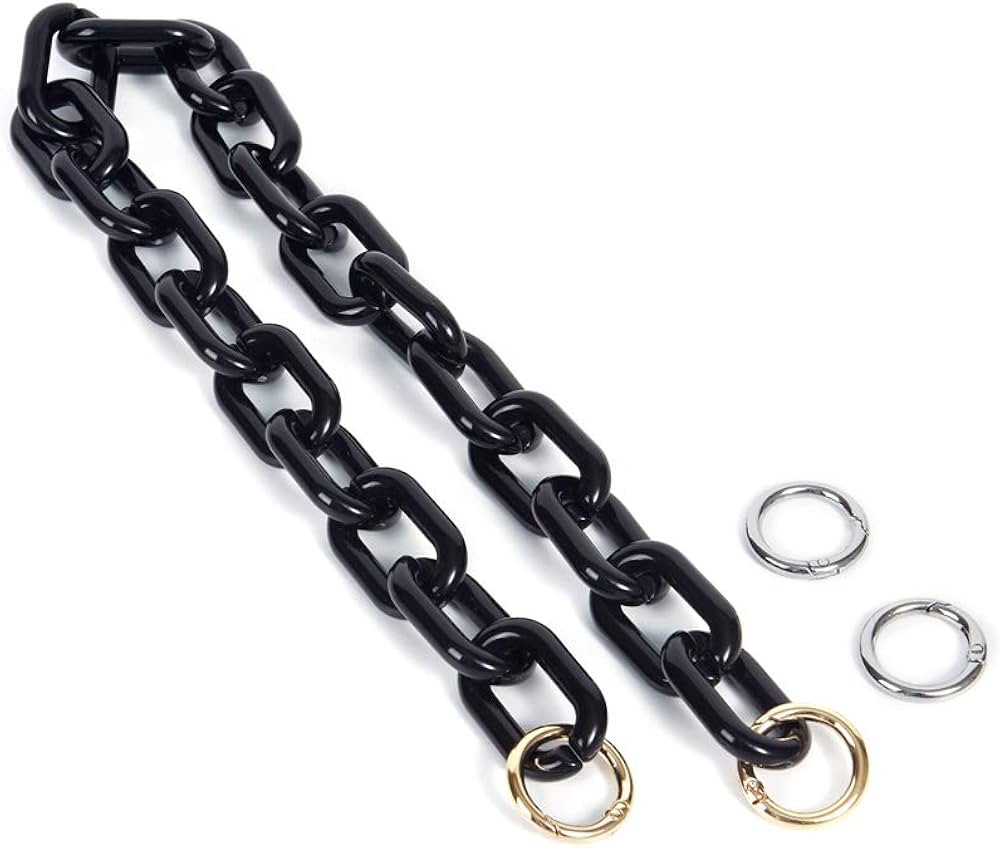 Yichain Chunky Acrylic Purse Strap Bag Chain Handle Replacement,Handbag Purse Making Accessory De... | Amazon (US)