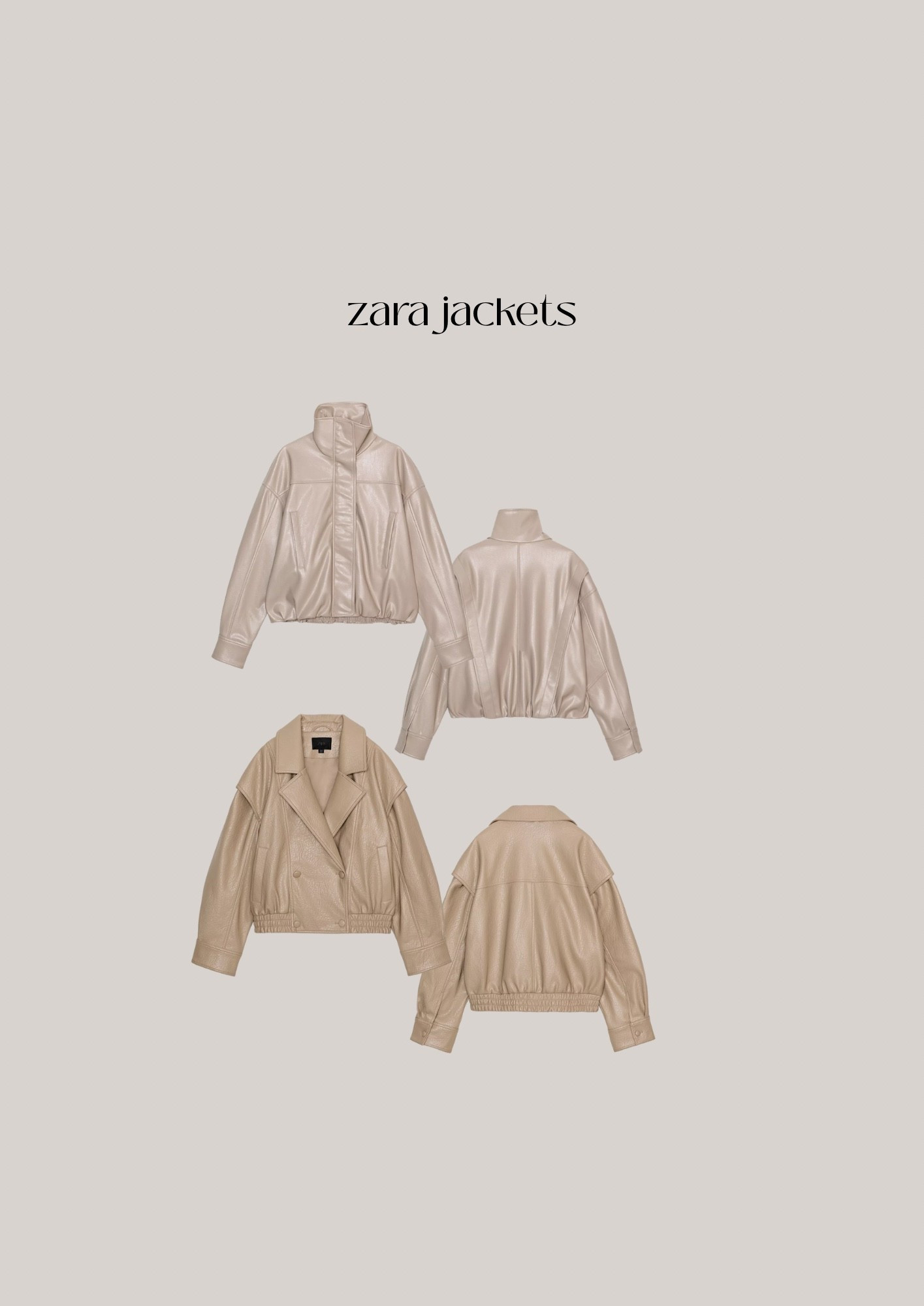 Zara Jackets 

Leather | everyday outfits 

#LTKuk