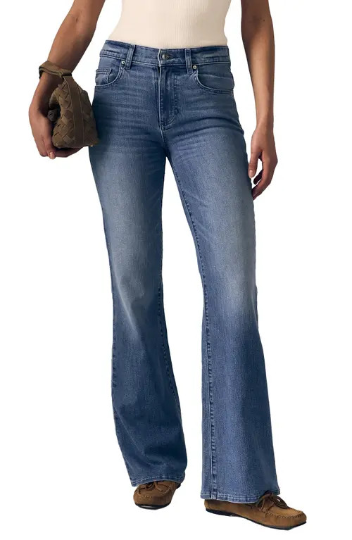 LE JEAN Baby Bootcut Jeans in Open Skies at Nordstrom, Size 27 | Nordstrom