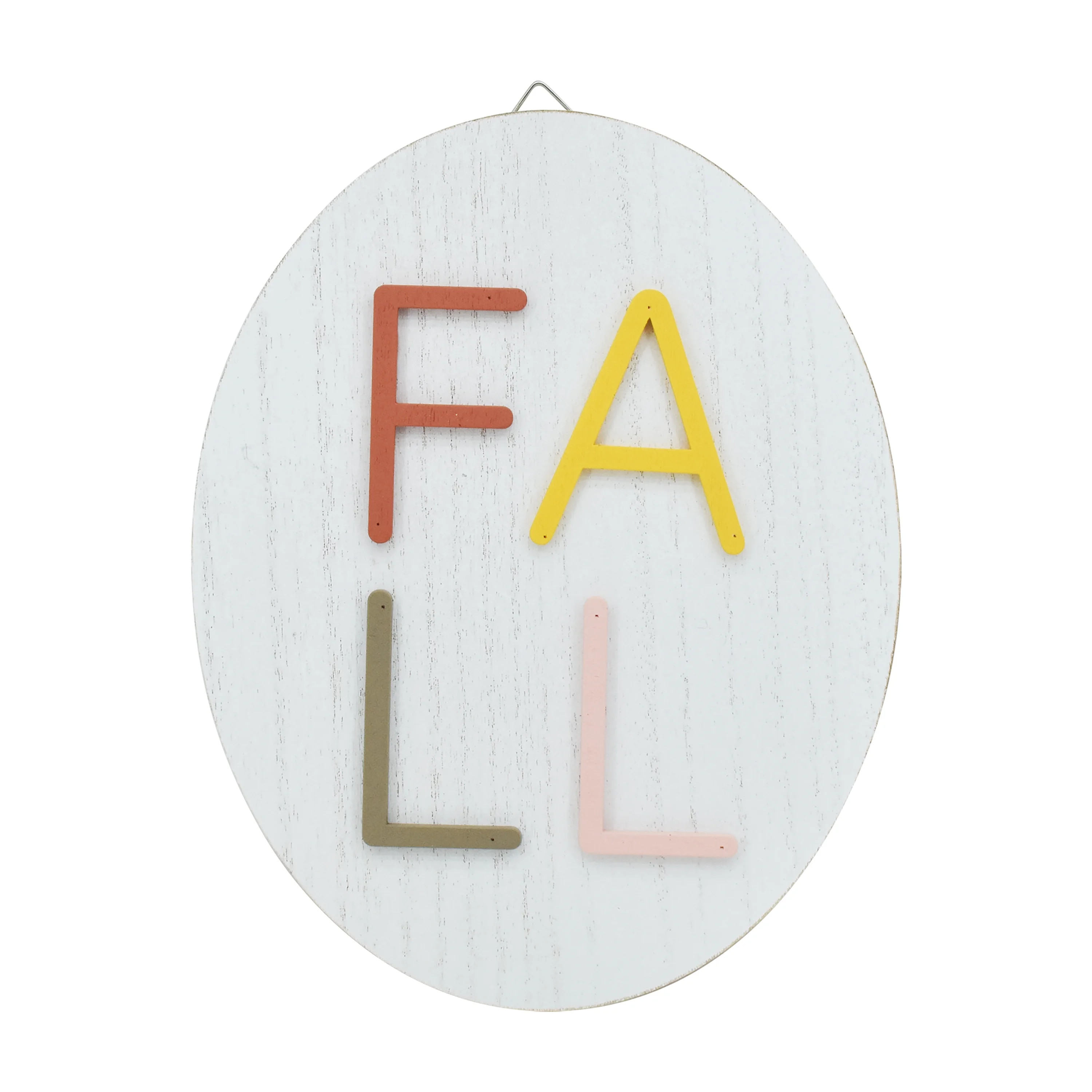 Way to Celebrate Harvest Fall White Oval MDF Wall Decoration, 7.875 x 10 x 0.6 inch | Walmart (US)