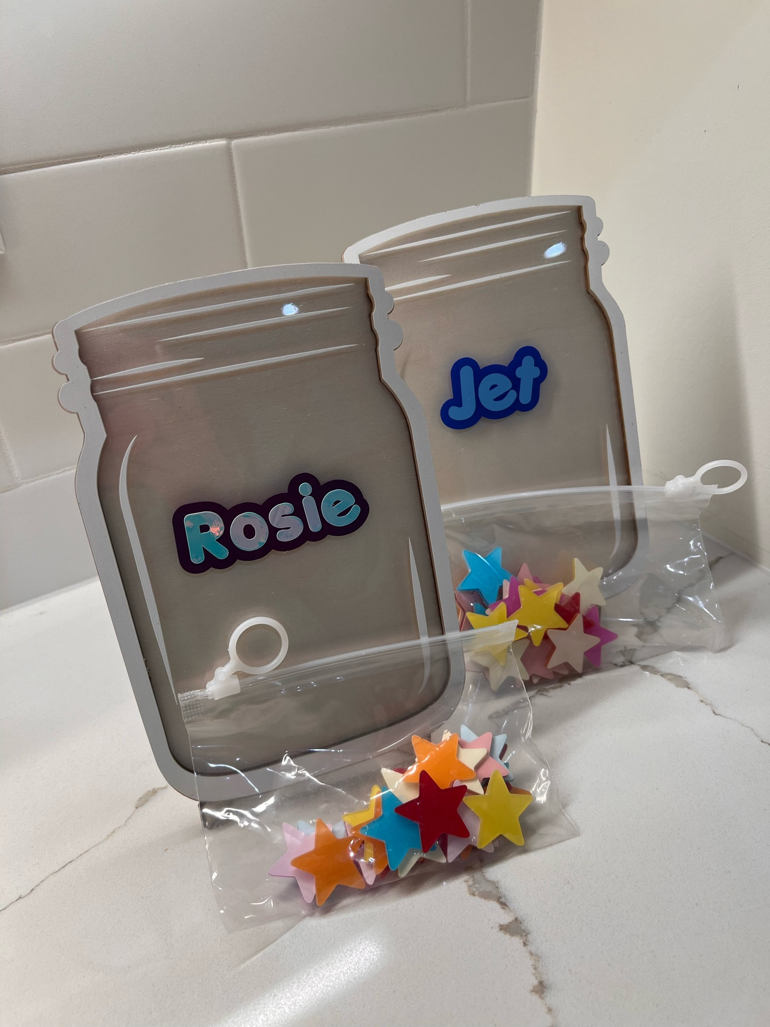 Saw these star jars and grabbed for the kids! Excited to start this with them. Added the custom stickers from Etsy.

#LTKbaby #LTKfamily #LTKkids