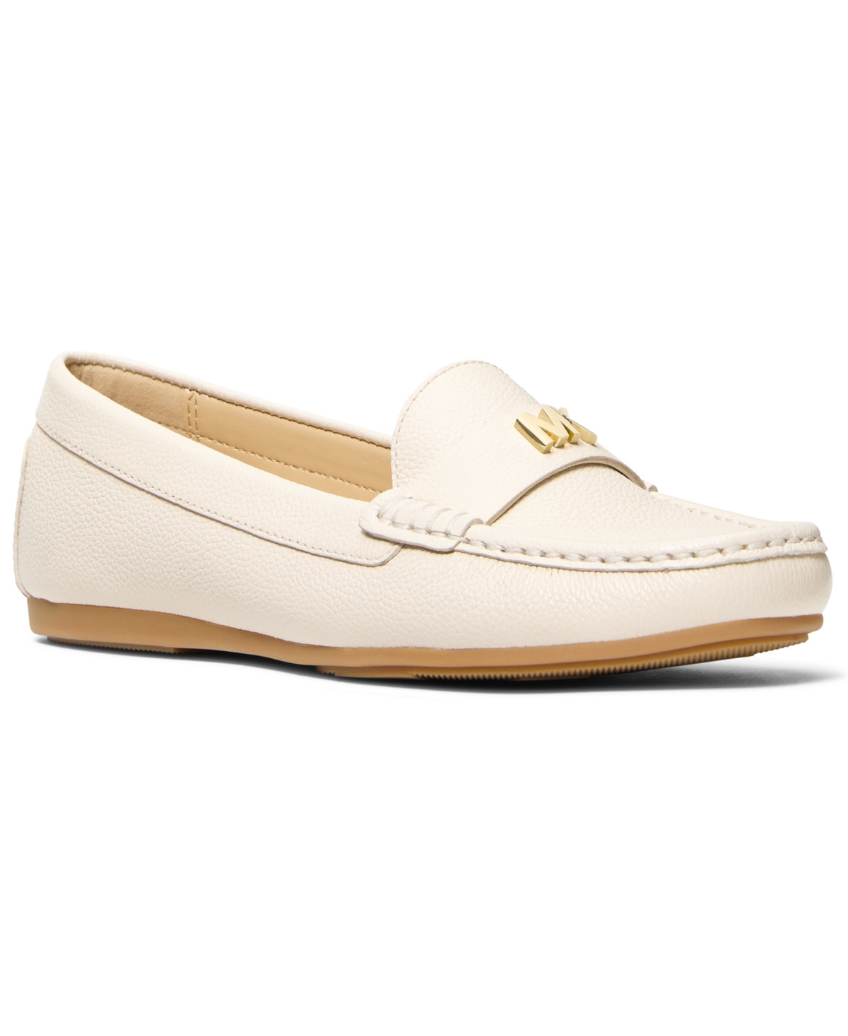 Michael Michael Kors Women's Melanie Moccasin Loafers - Light Cream | Macy's