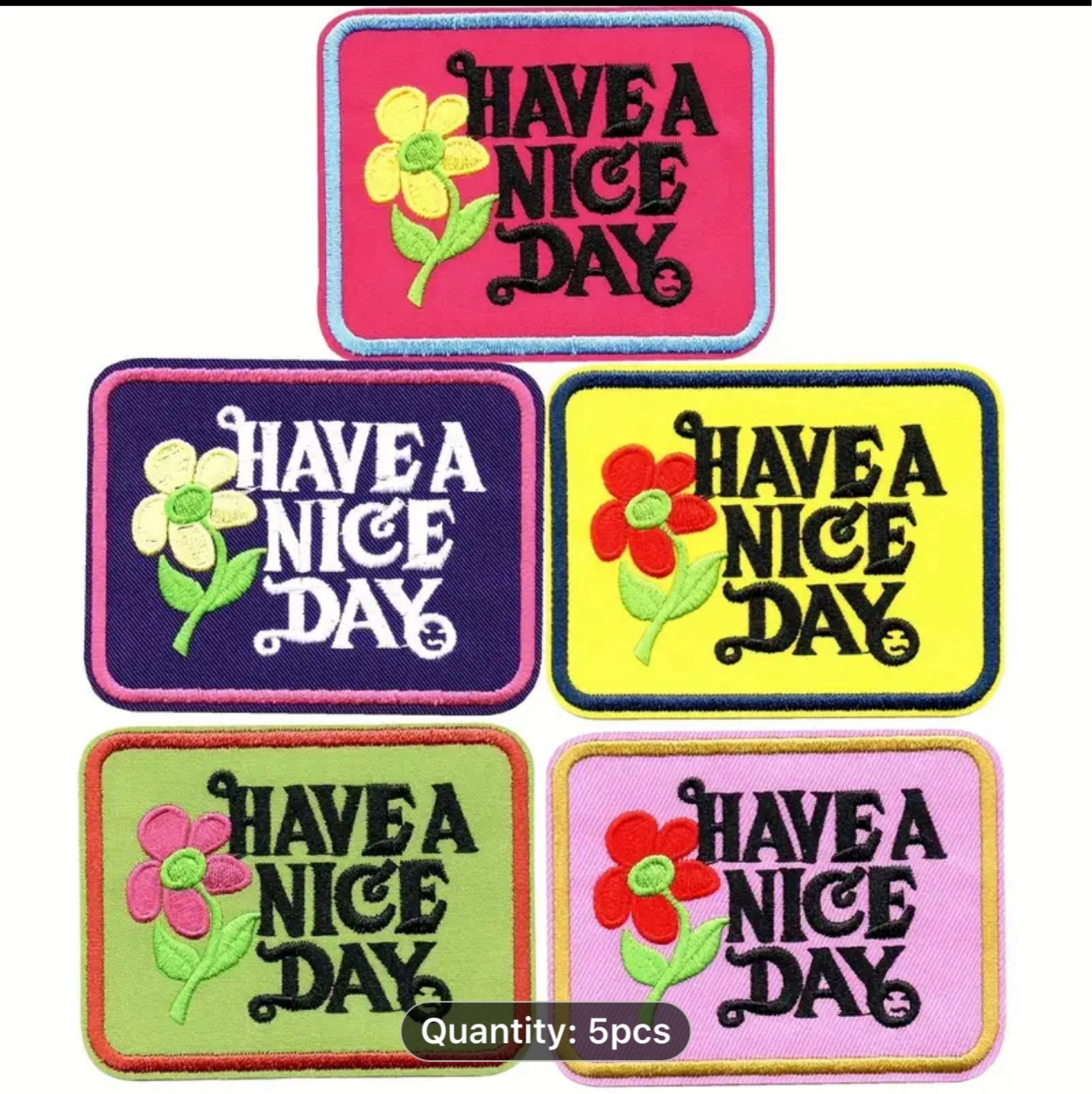 Trucker Hat Bar 💐
Have a nice day patch. 

#truckerhat #customhat