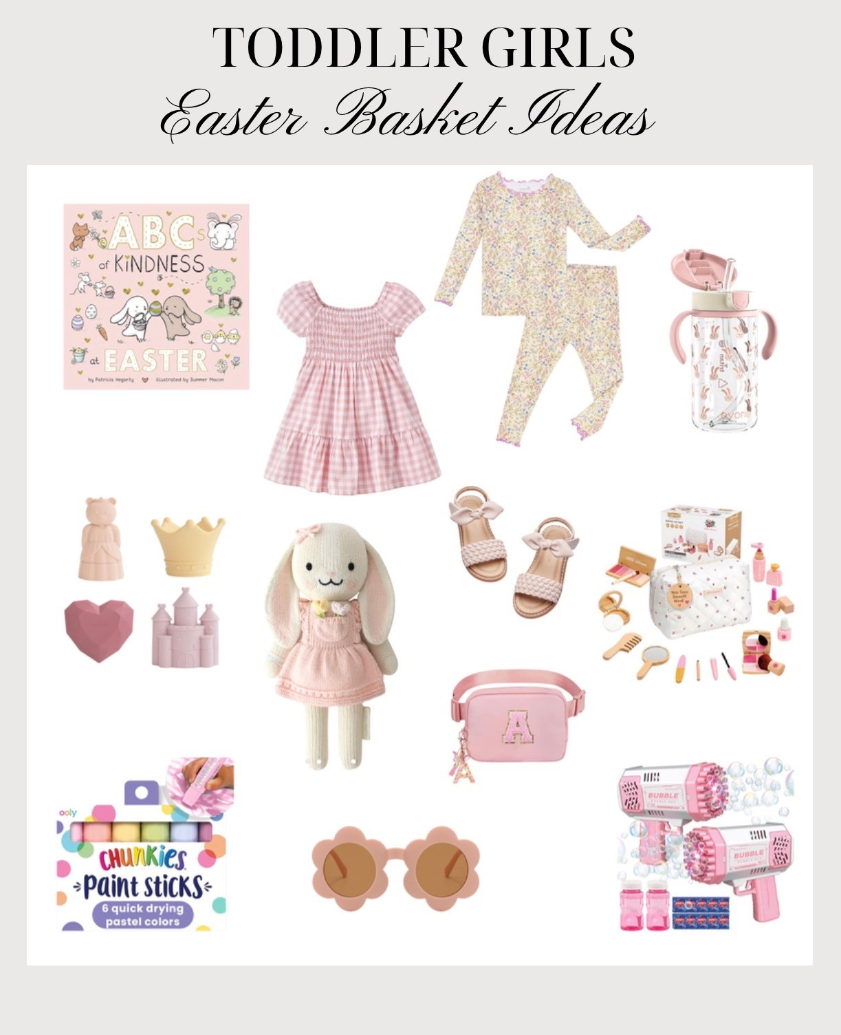 Toddler girls Easter basket ideas 🌼🌸🐰 #easterbasket #girlseasterbasket #kidseasterbasket #girlseasterbasketidea #babygirlseasterbasket #toddlergirlseasterbasket #LTKEaster 


#LTKKids #LTKBaby #LTKmomlife