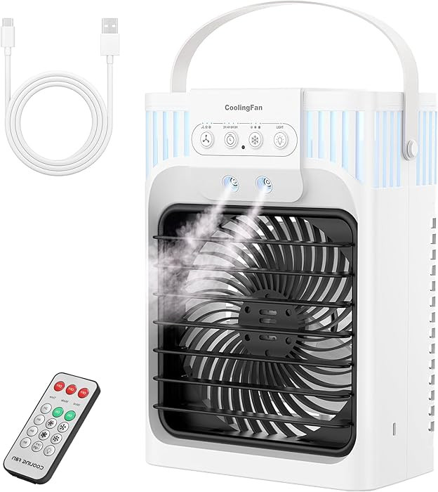Portable Air Conditioners, 4 in 1 1200ML Personal Air Conditioner, Evaporative Air Cooler Fan wit... | Amazon (US)