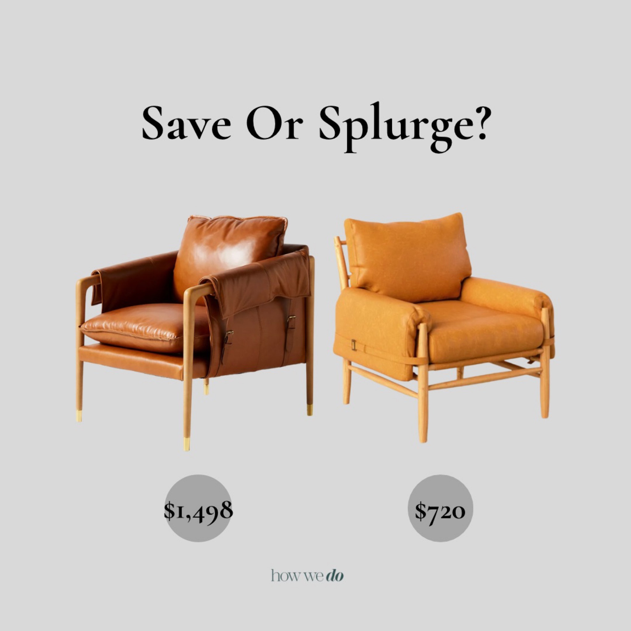 Save Or Splurge Arm Chair Edition. 

#LTKhome #LTKstyletip #LTKsalealert