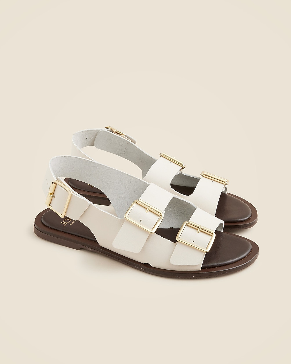 Carsen Made-in-Italy slingback sandals in leather | J. Crew US