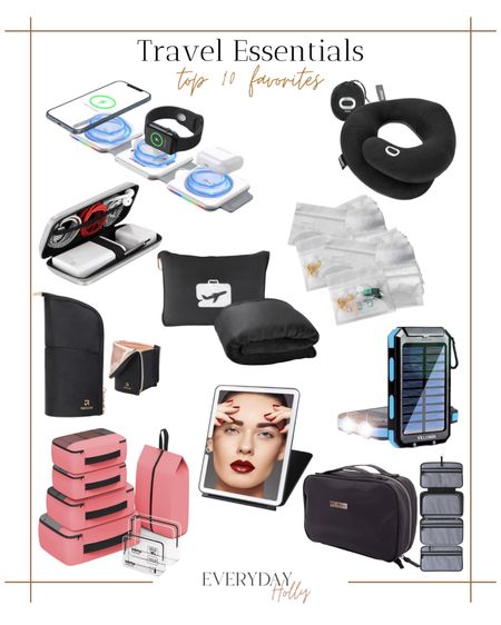 New Blog!! My Top 10 Travel Essentials! Check it out at: www.everydayholly.com 

Travel  travel items  organizers  travel bags  portable chargers  beauty mirror  neck pillow  travel favorites  

#LTKtravel #LTKunder50