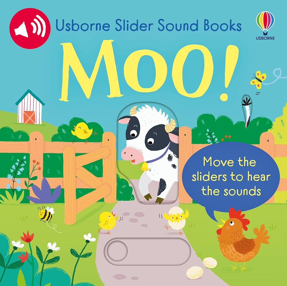 Sam Taplin and 1 more
Slider Sound Books Moo!: An Interactive Board Book About Noisy Farm Animals with Hidden Surprises for Kids
5.0
5.0 out of 5 stars
(6)
 | Amazon (US)